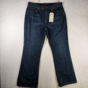 Lauren Jeans Co. Premium Boot Cut Women's Jeans‎ Dark Wash Size 14P